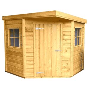 Corner Pent Shed With no Background