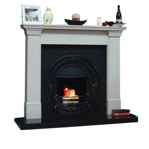 Kildare Fireplace Full Set with lit fire