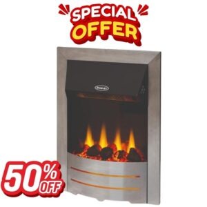Stanley ARGON Arranmore Insert Electric Fire - CHROME TRIM