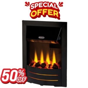 Stanley Argon Bailey Electric Inset Stove - Black Trim